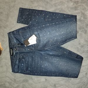 MARCIANO Rhinestone Jeans 👖 💎 NWT Size 25 Mid Rise Skinny